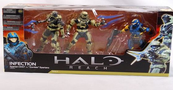 McFarlane Infection - Spartan ODST v Zombie Spartans - Halo Reach - Series 4 Action Figure Set 3 Pack 15 cm