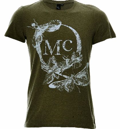 Alexander McQueen Faded Fly Print Logo