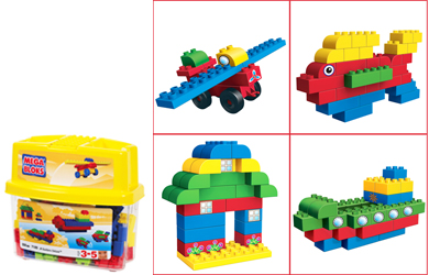 Bloks Minibloks Tub - Primary Colours