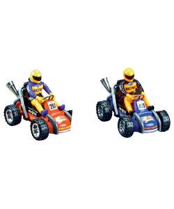 Mega Motors Radio Control 1:8 Go Kart - Twin Pack