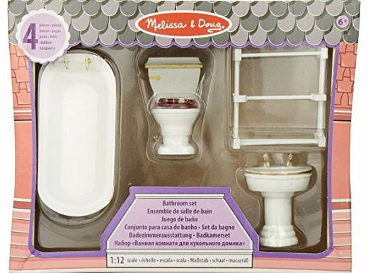 Melissa & Doug DollHouse Bathroom Furniture