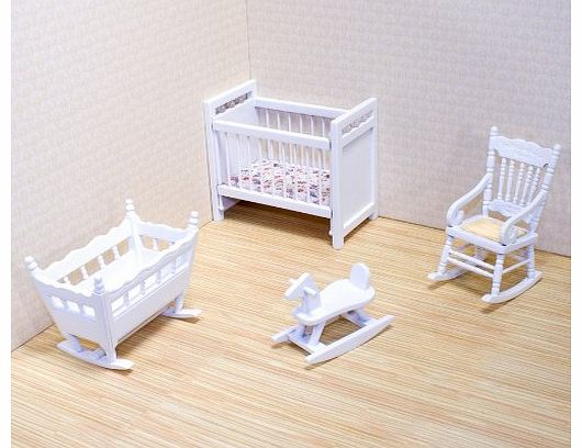 Melissa & Doug Dollhouse Nursery Furniture