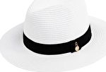 Melissa Odabash, 1295[^]258419 Fedora Hat - White and Black