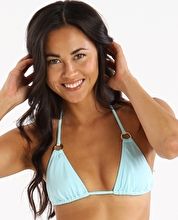 Melissa Odabash, 1295[^]234447 Palm Bikini Top - Pale Blue