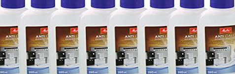 Melitta liquid descalent for espresso machines, 8 x 250 ml bottles 974719