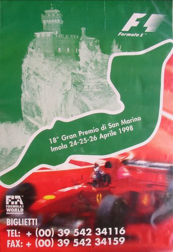 Memorabilia Posters San Marino 1998 Large Poster