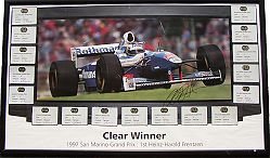 Signed Frentzen ``Clear Winner`` Poster