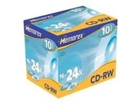 CD-RW 24x 80Min 700MB 10 pack Jewel Case