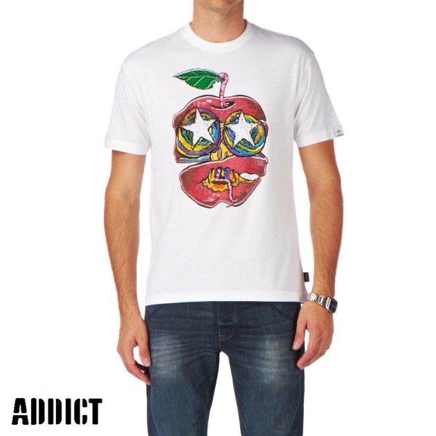 Addict Funky Worm T-Shirt - White