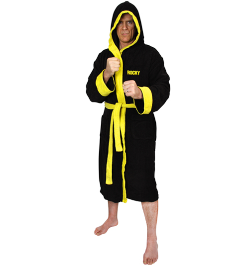 Black Fleece Rocky Emblem Bath Robe