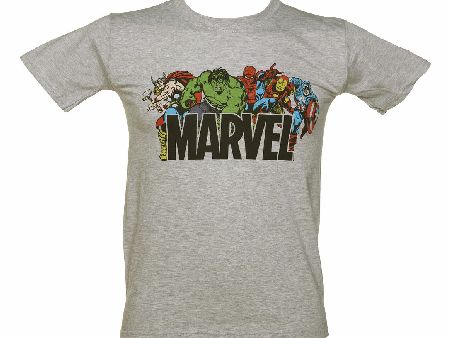 Grey Marl Marvel Comics Logo And