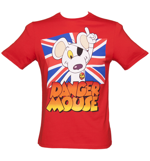 Red Union Jack Dangermouse T-Shirt