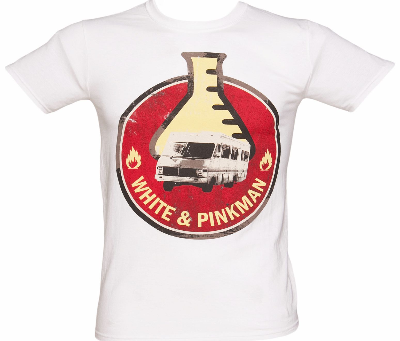 White Breaking Bad White And Pinkman T-Shirt