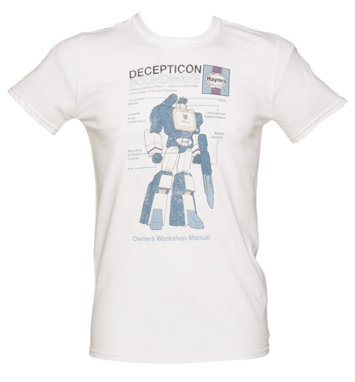 White Decepticon Soundwave Haynes