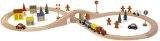 Mentari Group Railway Wooden Train Set large