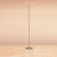 Mentor 5 Light Floor Lamp Satin Chrome Finish