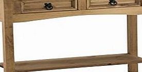 Mercers Furniture Corona 2 Drawer Console Table - Pine