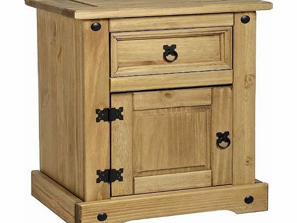 Corona Bedside Chest, 1 drawer, 1 door