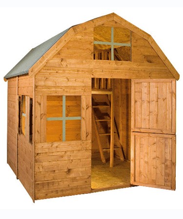 Mercia Garden Products Two Storey Dutch Barn Wooden Playhouse