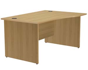 Meridian wave panel end desks