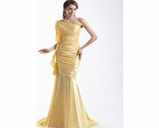 MERMAID One-shoulder Ruffles Pleated Dropped