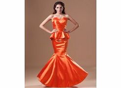 MERMAID Pleated Sweetheart Backless Ruffles