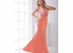 MERMAID Sexy Halter Deep V-neck Backless Beading