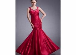 MERMAID Sweetheart Crossed Straps Backless Pleat