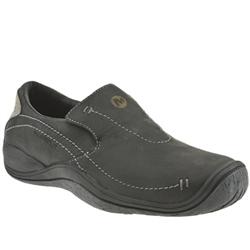 Merrell Male Merrell Cedar Leather Upper Fashion Trainers in Black