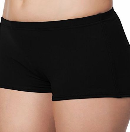 Merry Style Womens Swimming Shorts Model Leila (Black, EU 46 = UK 18)