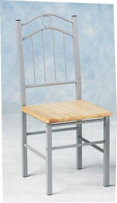 METAL CHAIR SINGLE LOUIS SOLID SEAT