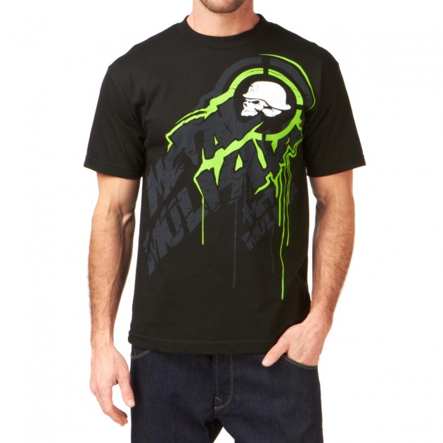 Mens Metal Mulisha Drain T-Shirt - Black