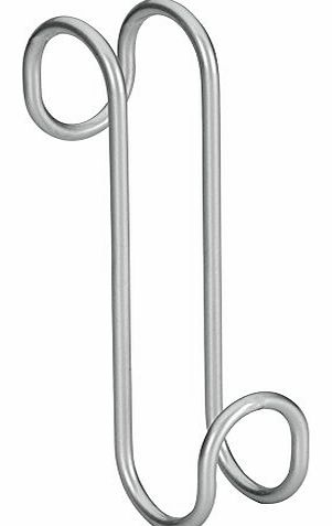 Polytherm Coated Radius Hook for Bathroom Heated Towel Radiator, Silver