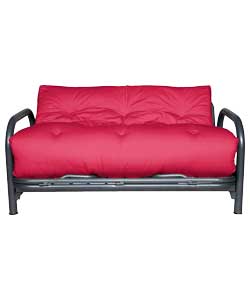 Mexico Futon Sofa Bed with Mattress - Wine