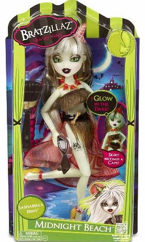 MGA Bratzillaz - Midnight Beach Glow in the Dark Sashabella Paws With Accessories