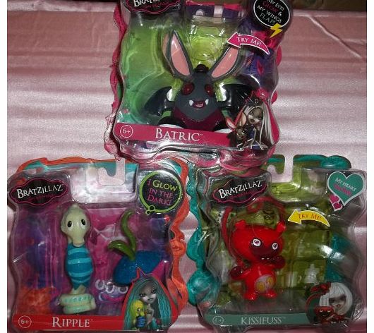 Bratzillaz - Glow in the Dark Pets - Set of Three Different Pets!