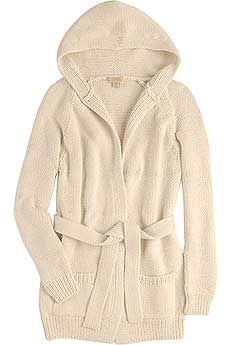 Michael Kors Long Hooded Cardigan