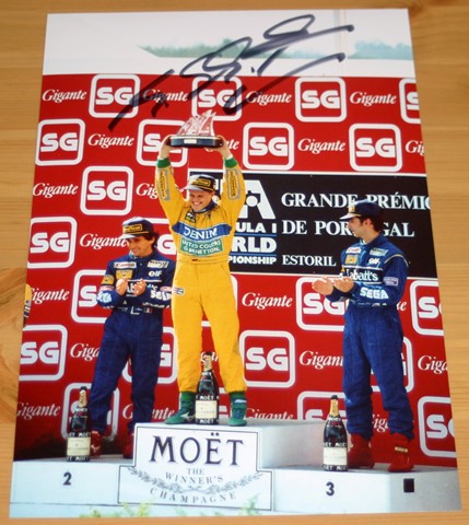 MICHAEL SCHUMACHER HAND SIGNED 12 x 8 PHOTO -