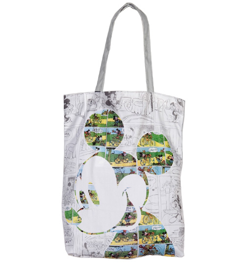 Mouse Cartoon Strip Canvas Tote Bag