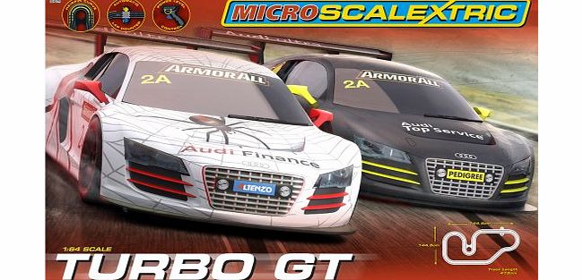 Micro Scalextric 1:64 Scale Turbo GT Race Set