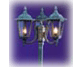 Micromark 4739 / Sao Paulo Triple Headed 2m Post Lantern