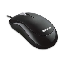 MICROSOFT Basic Optical Mouse Black 2 Btn PS2/USB