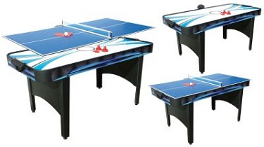 Mightymast Typhoon 2-in-1 Air Hockey / Table Tennis