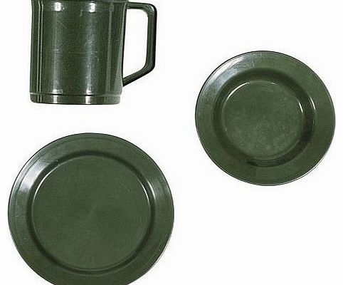 Camping Eating Plate, Bowl & Mug Set