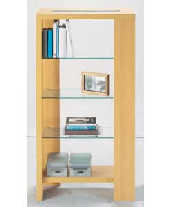 5 Tier Beech Effect Shelving Unit