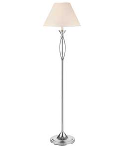 Milan Brushed Chrome Finish Floor Lamp