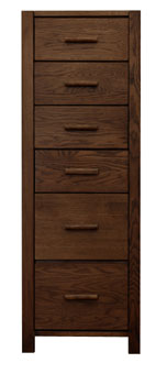 Dark Oak 6 Drawer Chest of Drawers