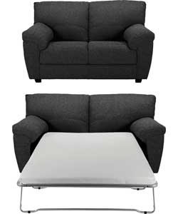 Milano Fabric Sofa Bed and Regular Sofa - Black