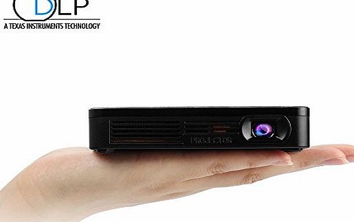 Mileagea Pico DLP Projector 1080P RGB 80 Lumens Full Hd WiFi Miracast Airplay Cinema With USB HDMI Portable Multimedia for Video Movie Game Business Home Theater