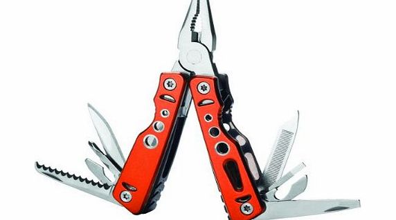 Milestone Compact Multi Function Camping Tool - Orange, 6.8 x 3.1 x 1.4 cm